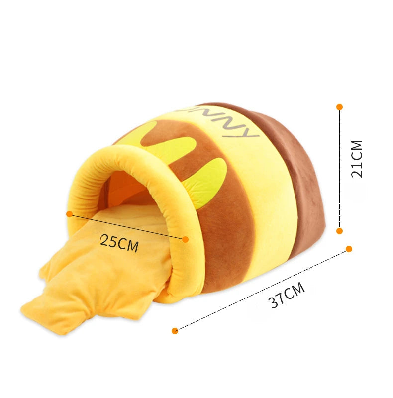 Removable and Washable Cat Nest Honey Pot Nest Pet Nest Warm and Comfortable Winter Supplies Cat House Cat House Pet Supplies
