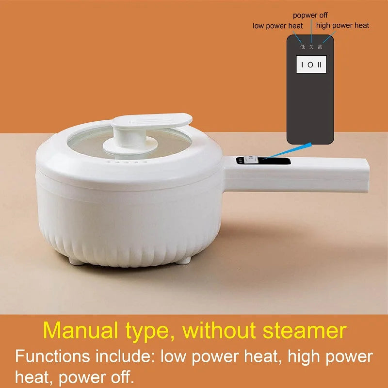 1.6L 2.2L Electric Cooker Student Pot Multifunction Household Pot Ceramic Glaze Non Stick Cooker Rice Cooker Kitchen Tool 220V