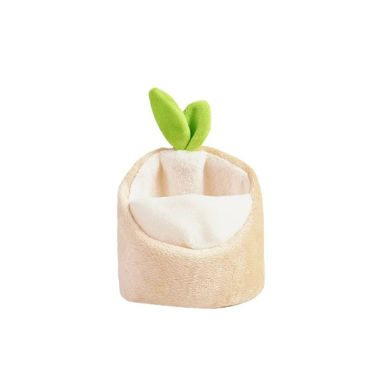 Pet Hamster Nest Winter Warm Cotton Plush Pet Bed for Sugar Glider Golden Bear Squirrel Hedgehog Rabbit Small Pet Sleeping Bag