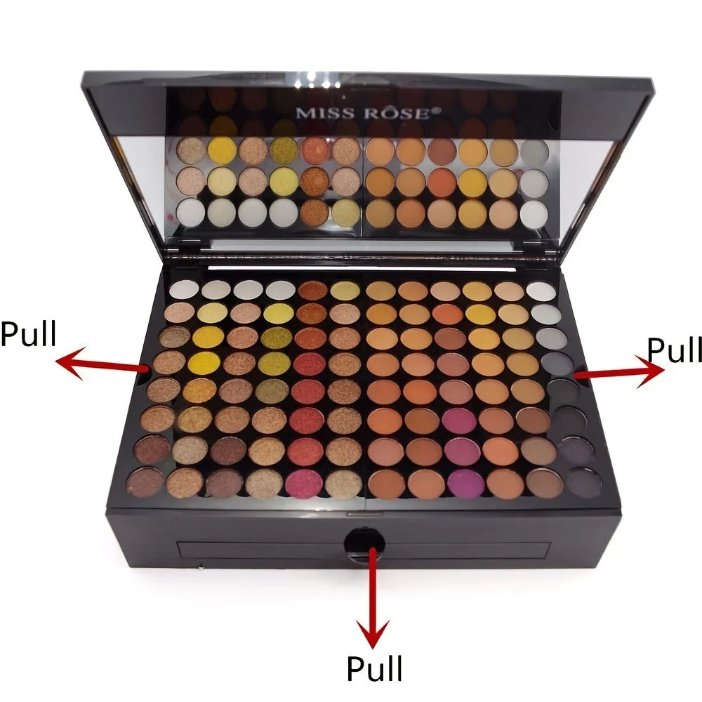 180 Color Piano Case Eye Shadow Powder Blusher Set Makeup Plate Multi-Function Makeup Box Gift Durable And Portable