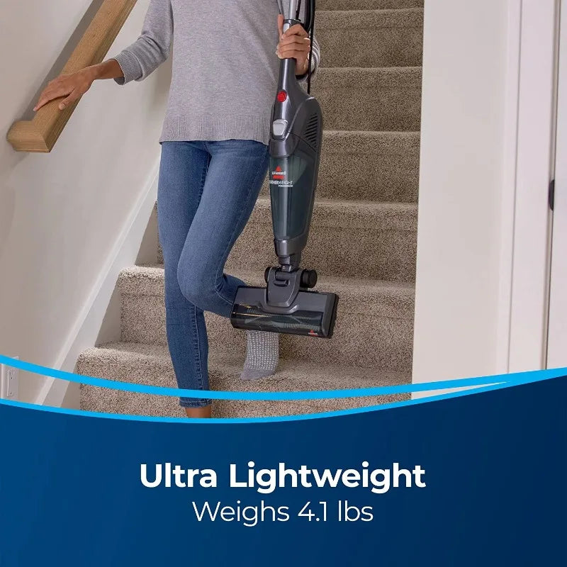 BISSELL 3-in-1 Turbo Lightweight Stick Vacuum, 2610 (Black)