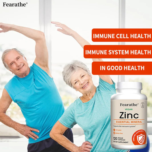 Zinc 15mg Capsules - High Absorption, Boosts Immune, Support Sleep, Energy, Skin Health, Antioxidant, Non-GMO, Gluten-Free
