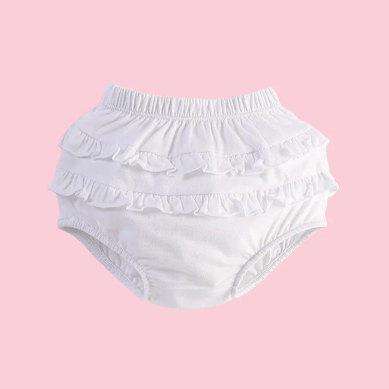 6-24M Baby Shorts Girl Summer Cotton Ruffle Lace Harem Pants Infant Diaper Cover Bloomers Kid Panties Toddler Underwear Briefs