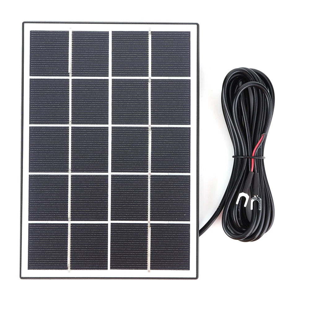 4W Solar Charger IP65 Waterproof Solar Panel Charger 9.8Ft Charging Cable Solar Panel Kit for Ring Video Doorbell 4/3/3 Plus/2