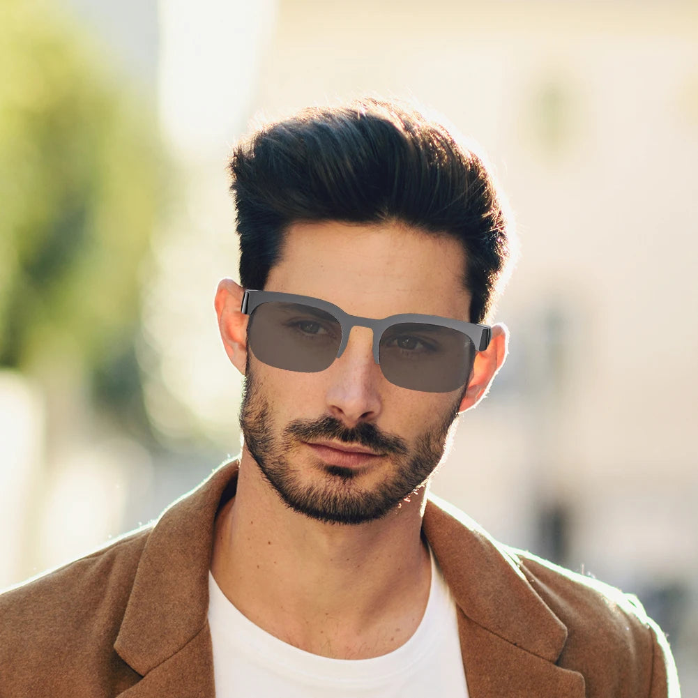 Smart Glasses AI Translator Hands-Free Music & Calls BT Sunglasses UV Protection Outdoor Sports Headphones for Men & Women