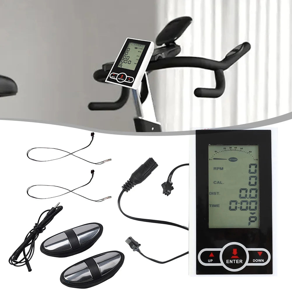 Exercise Bike Monitor Speedometer Stationary Bike Elliptical Trainer Display Gym Fitness Equipment Accessories