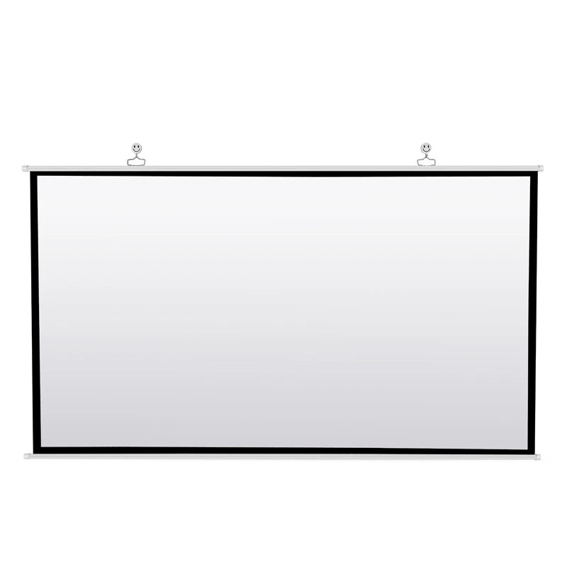 Portable Projector Screen for Home Theater Outdoor HD White Foldable Anti-Crease (60Inch)