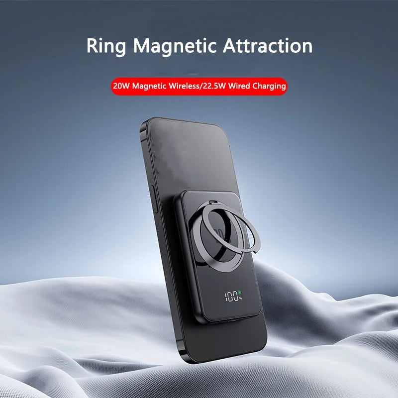 5000mAh Magsafe Power Bank 20W Magnetic Wireless Charger Powerbank for iPhone 15 Xiaomi Mi Samsung Fast Charging Spare Battery