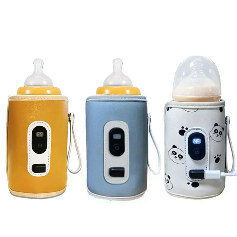 USB Baby Milk Bottle Thermal Bag Digital Display Universal Nursing Bottle Heater Portable Baby Milk Heat Keeper for Traveling