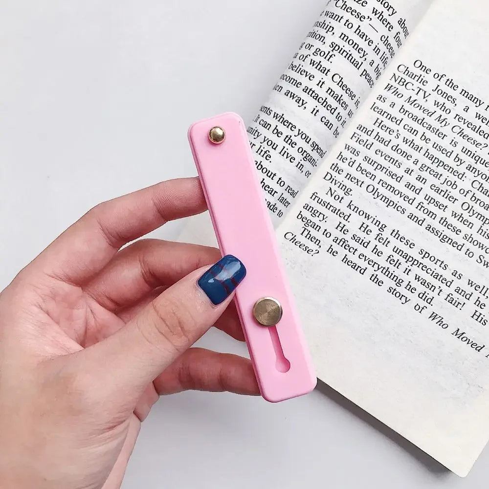 Phone Stand Grip Candy Color Silicone Telescopic Finger Strap Mobile Phone Desktop Bracket Smartphone Support