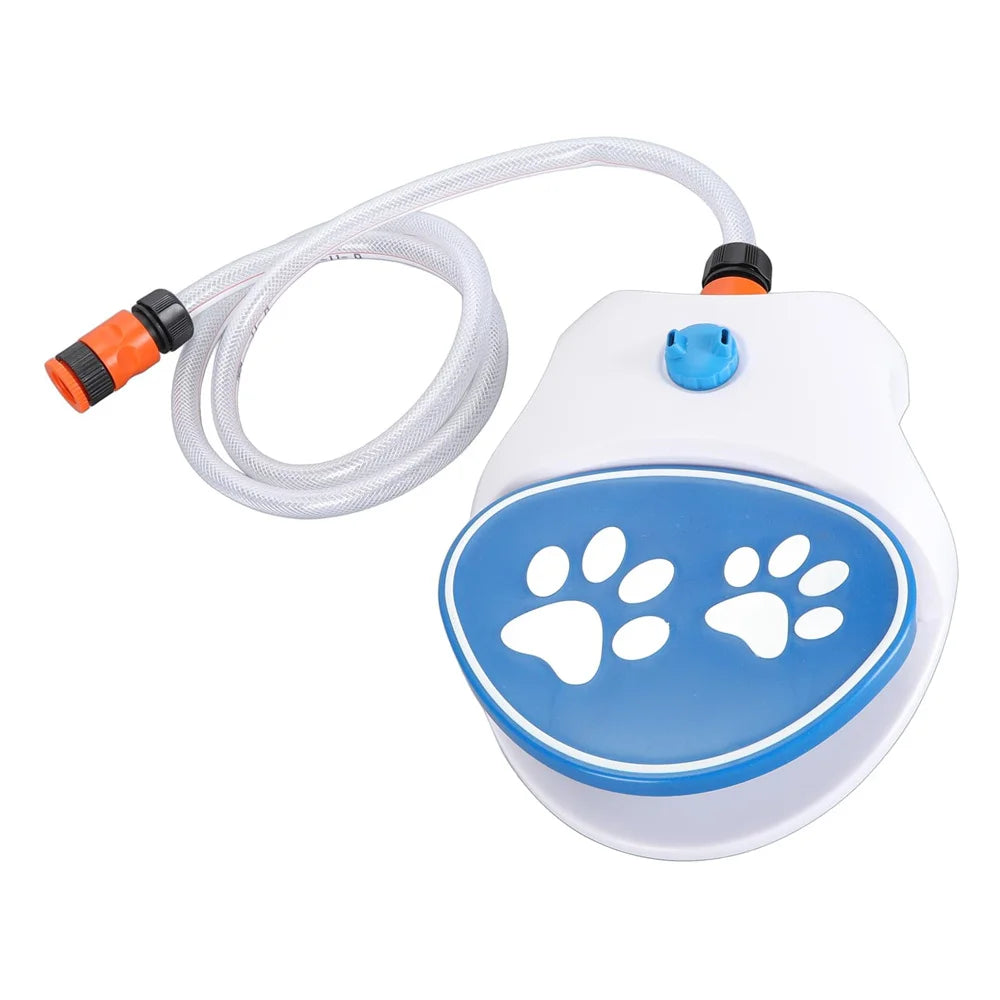 Dog Water Fountain Step Activated Outdoor Sprinkler Activated Water Feeder Large Pets Hydration with Water Hose