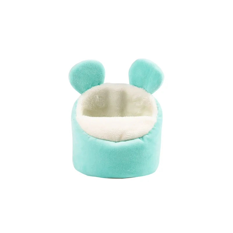 Pet Hamster Nest Winter Warm Cotton Plush Pet Bed for Sugar Glider Golden Bear Squirrel Hedgehog Rabbit Small Pet Sleeping Bag