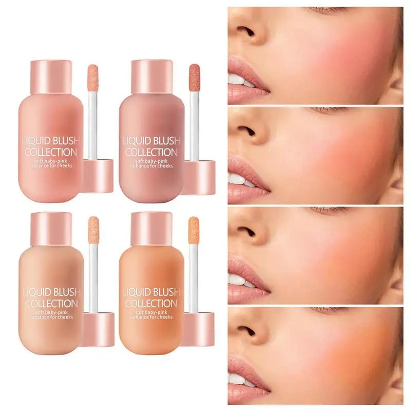 New Liquid Cheek Blush Facial Nourishing Blusher Gel Cream Multi-purpose For Eyes Lips Makeup Blush Stick Cosmetics