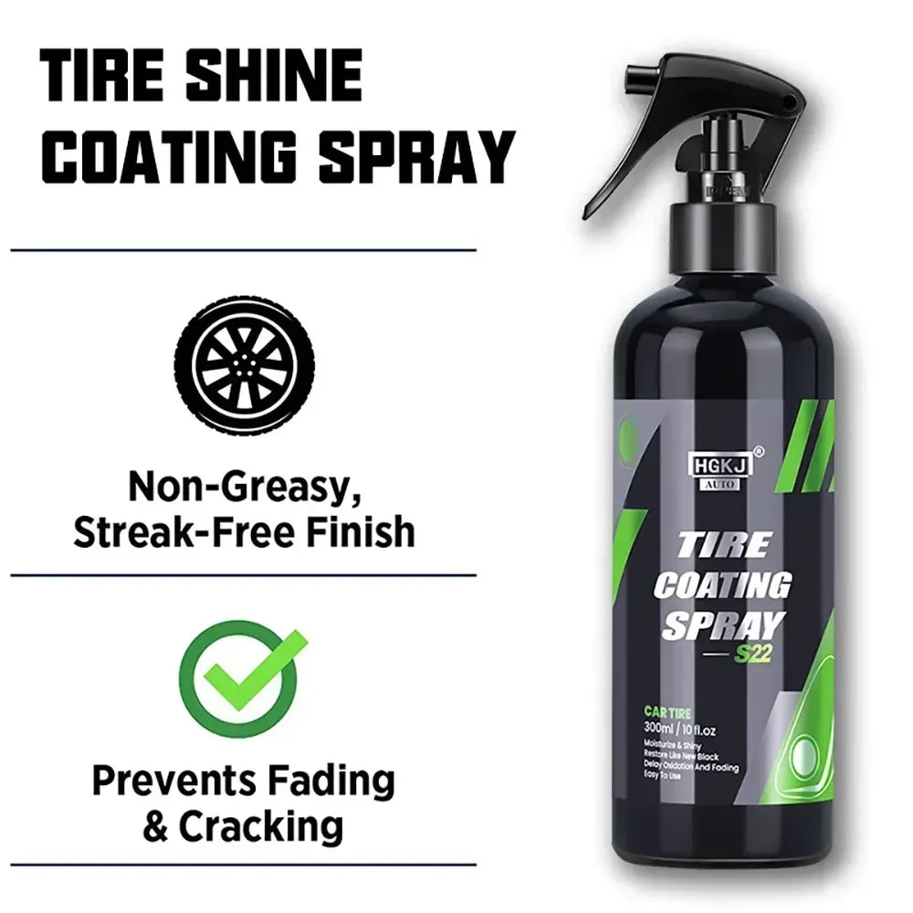 Car Tyre Gloss 50/100ML Tire Coating Spray Hydrophobic Sealant Wax For Car Auto Tire Refurbishing Agent Cleaner Coating Spraying - Merit Sell