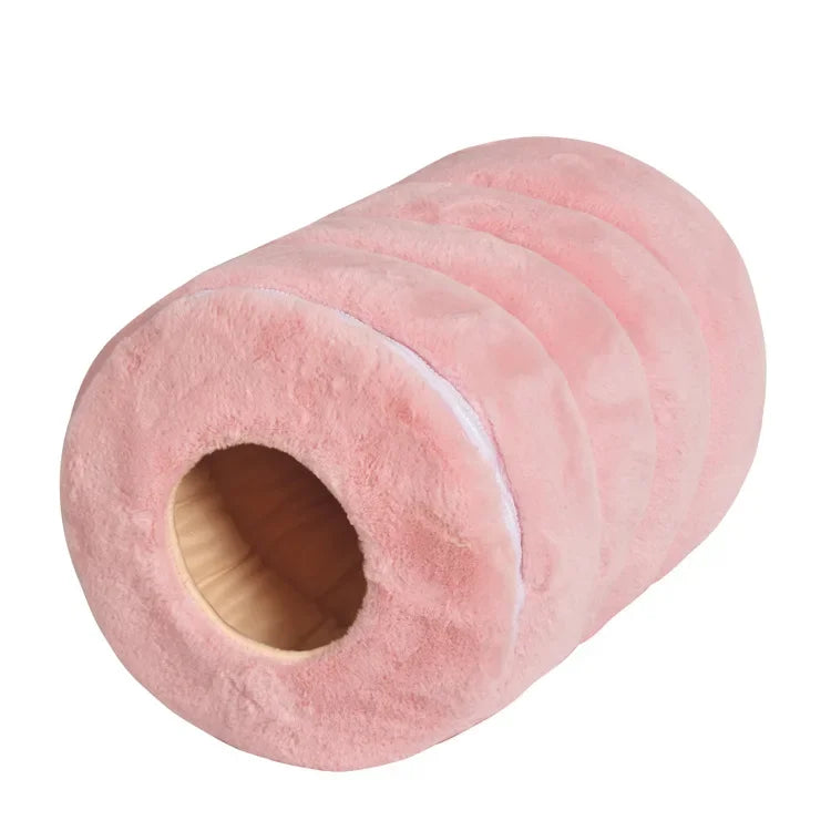 Pet Nest Cocoon Shape Closed Cat Nest Small Dog Bed Plush Soft Puppy Cats Cave Winter Warm Sleeping Bed Removable Cover Supplies