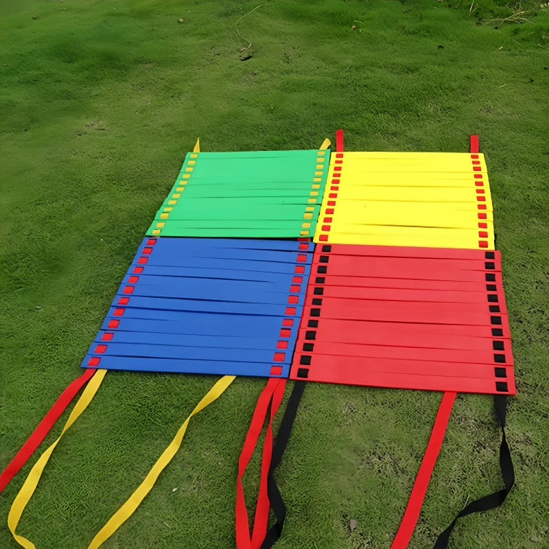 Soccer & Basketball Agility Training Set With Soft Skipping Ladders, Speed Rope - Includes Storage Bag - Merit Sell
