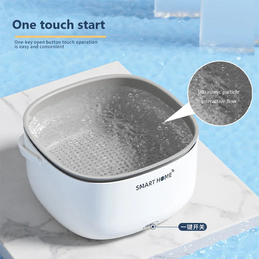 Ultrasonic Vegetable Washing Machine Household Food Remove Pesticide Residues Washer Kitchen Fruit Dirt Cleaning Purifier Basket - Merit Sell