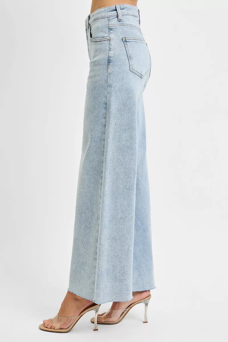 Trendsi Trendy Plus Size Denim Pants Wide Leg Jeans - Merit Sell