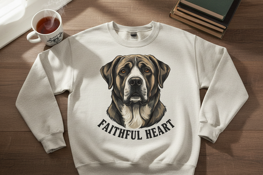 Loyal Guardian Sweatshirt — "Strength with Heart" Dog Crewneck