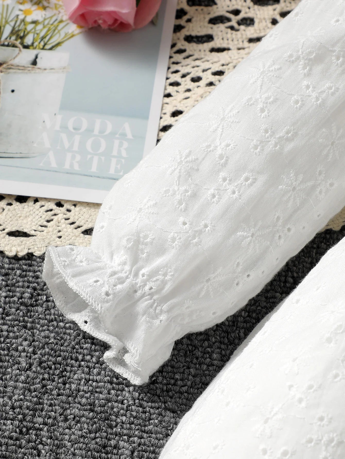 0-3 Year old Baby girl Dress Solid Color Bow Ruffle Princess Dress Suitable for Toddlers Baby girl Spring autumn Dress - Merit Sell