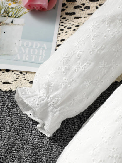 0-3 Year old Baby girl Dress Solid Color Bow Ruffle Princess Dress Suitable for Toddlers Baby girl Spring autumn Dress - Merit Sell