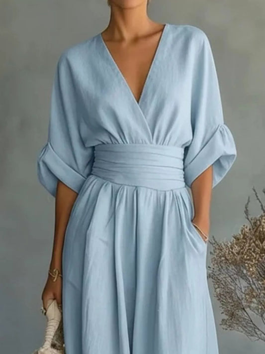 Full Size Half Sleeve Wide Leg Jumpsuit Plus Size - Merit Sell