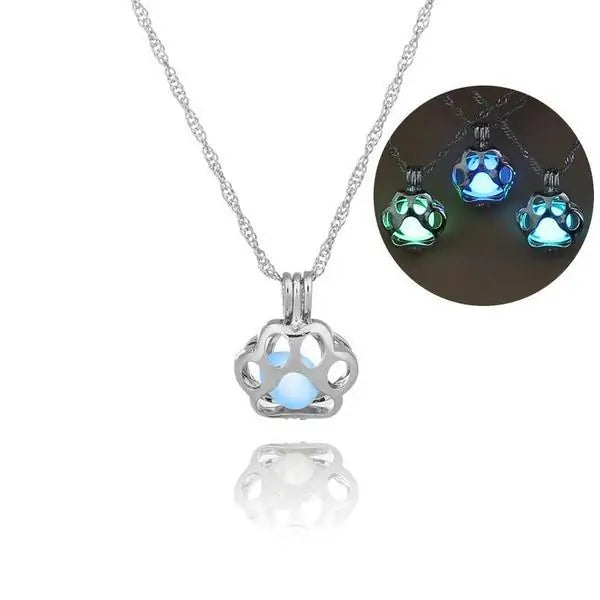 Glowing Paw Necklace