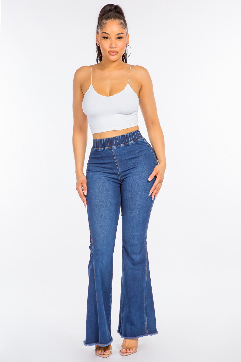 American Bazi High Waist Flare Jeans | Curvy Fit