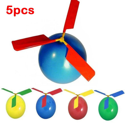 1-10pcs Helicopter Balloon Portable Outdoor Playing Flying Ballon Toy Birthday Party Decorations Kids Gift Party Supplies Globos - Merit Sell