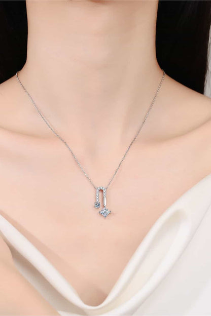 1.3 Carat Moissanite 925 Sterling Silver Necklace - Merit Sell
