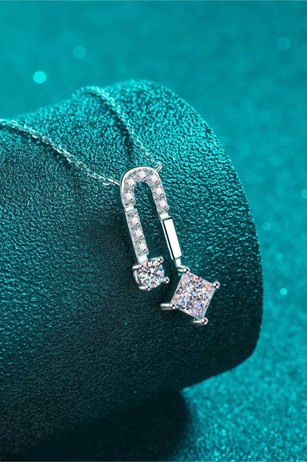 1.3 Carat Moissanite 925 Sterling Silver Necklace - Merit Sell