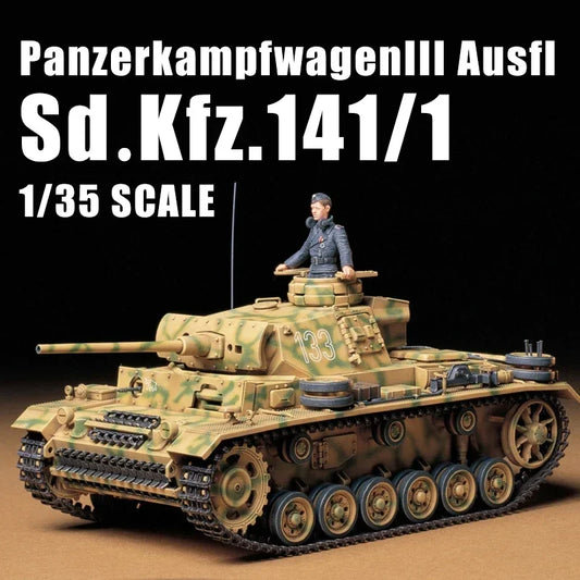 1/35 TAMIYA assembly model 35215 German Pz.Kpfw.III Ausf.L Tank Model Kit - Merit Sell