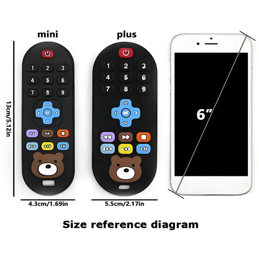 1/3pcs Teether toys remote control baby baby teeth use for boy and girls holiday gift remote control shape silicone teething toy - Merit Sell