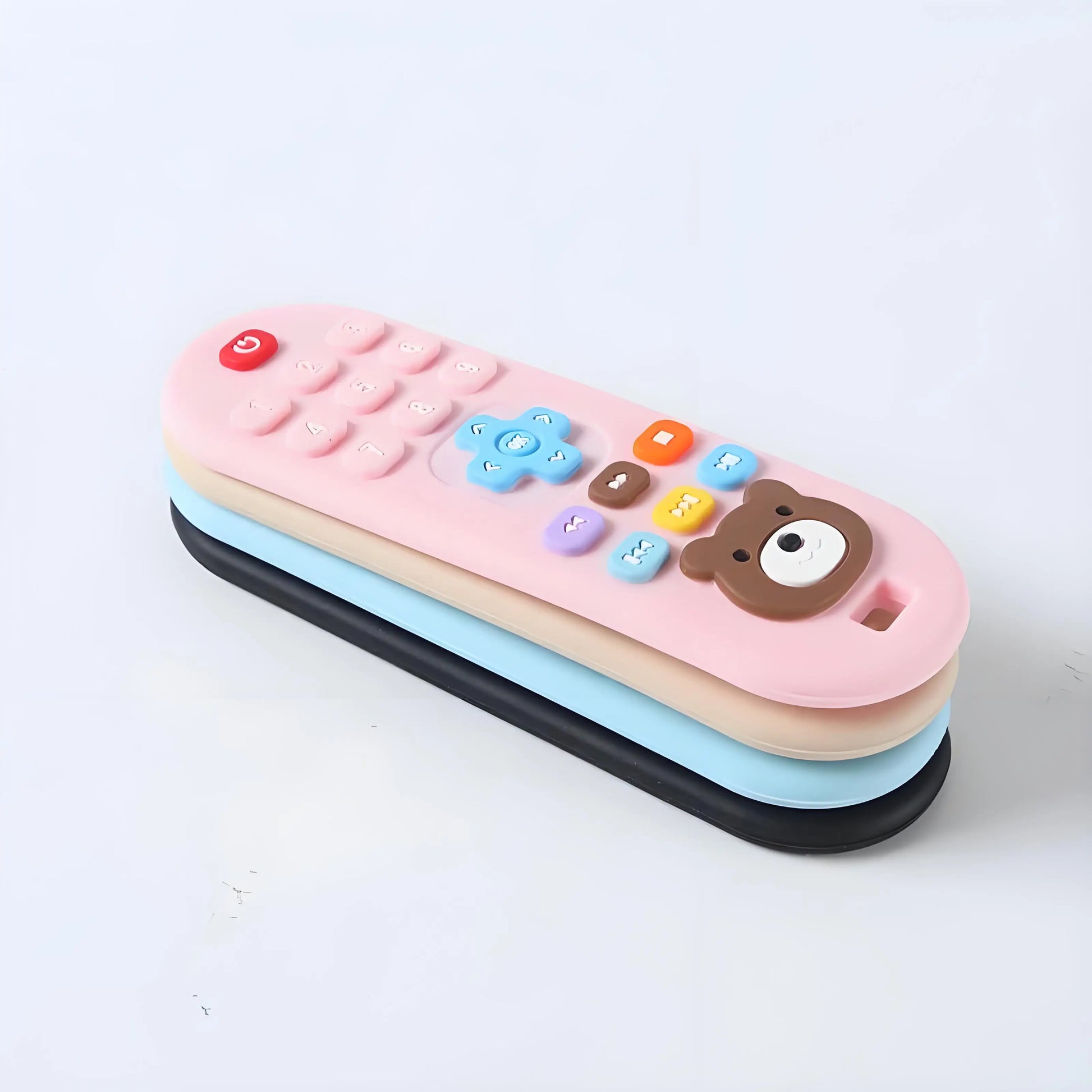 1/3pcs Teether toys remote control baby baby teeth use for boy and girls holiday gift remote control shape silicone teething toy - Merit Sell