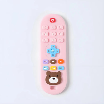 1/3pcs Teether toys remote control baby baby teeth use for boy and girls holiday gift remote control shape silicone teething toy - Merit Sell