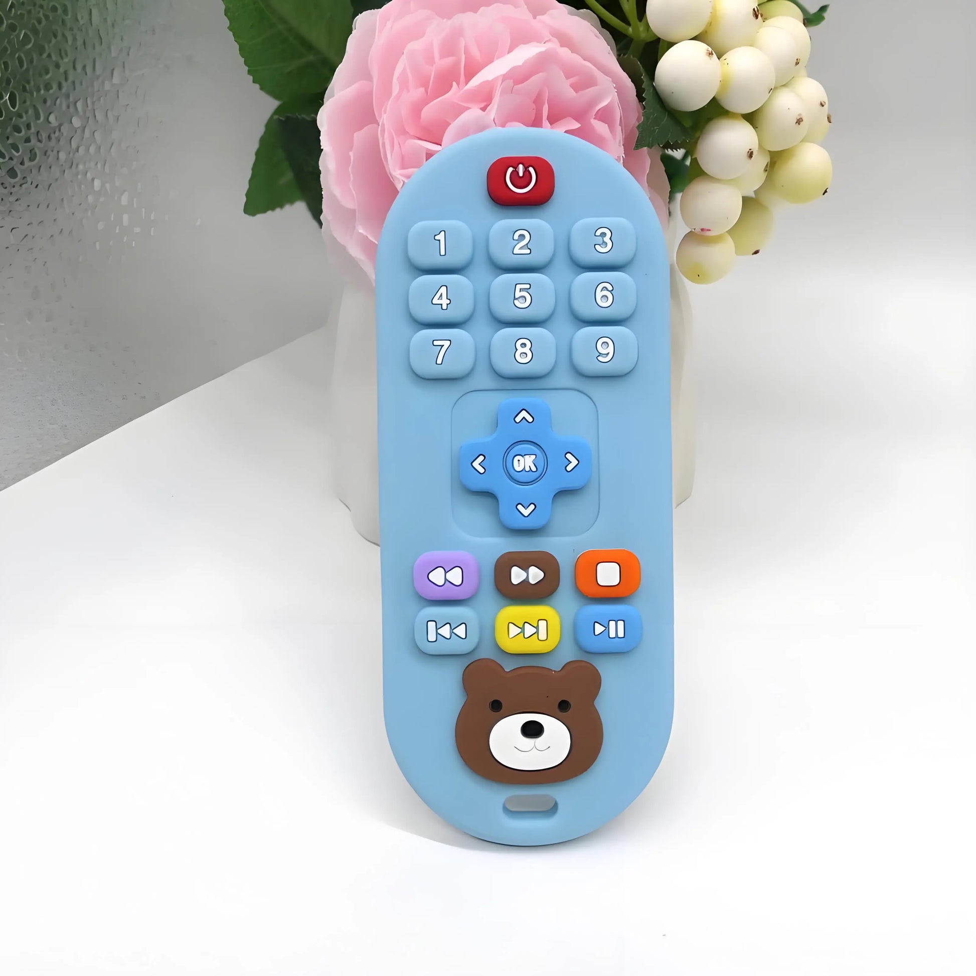 1/3pcs Teether toys remote control baby baby teeth use for boy and girls holiday gift remote control shape silicone teething toy - Merit Sell