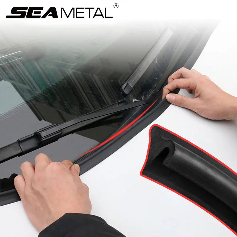 1.8m Car Rubber Seal Spoiler Strip Auto Front Rear Windshield Spoiler Front Window Hood Sealing Trim Auto Windshield Accessories - Merit Sell