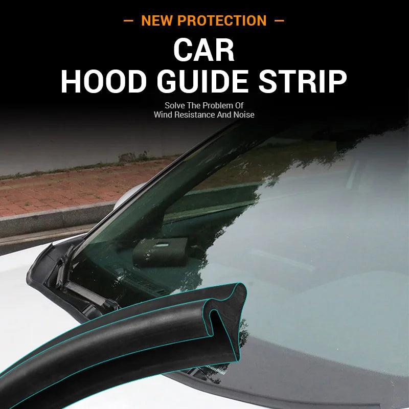 1.8m Car Rubber Seal Spoiler Strip Auto Front Rear Windshield Spoiler Front Window Hood Sealing Trim Auto Windshield Accessories - Merit Sell