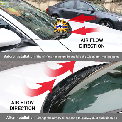 1.8m Car Rubber Seal Spoiler Strip Auto Front Rear Windshield Spoiler Front Window Hood Sealing Trim Auto Windshield Accessories - Merit Sell