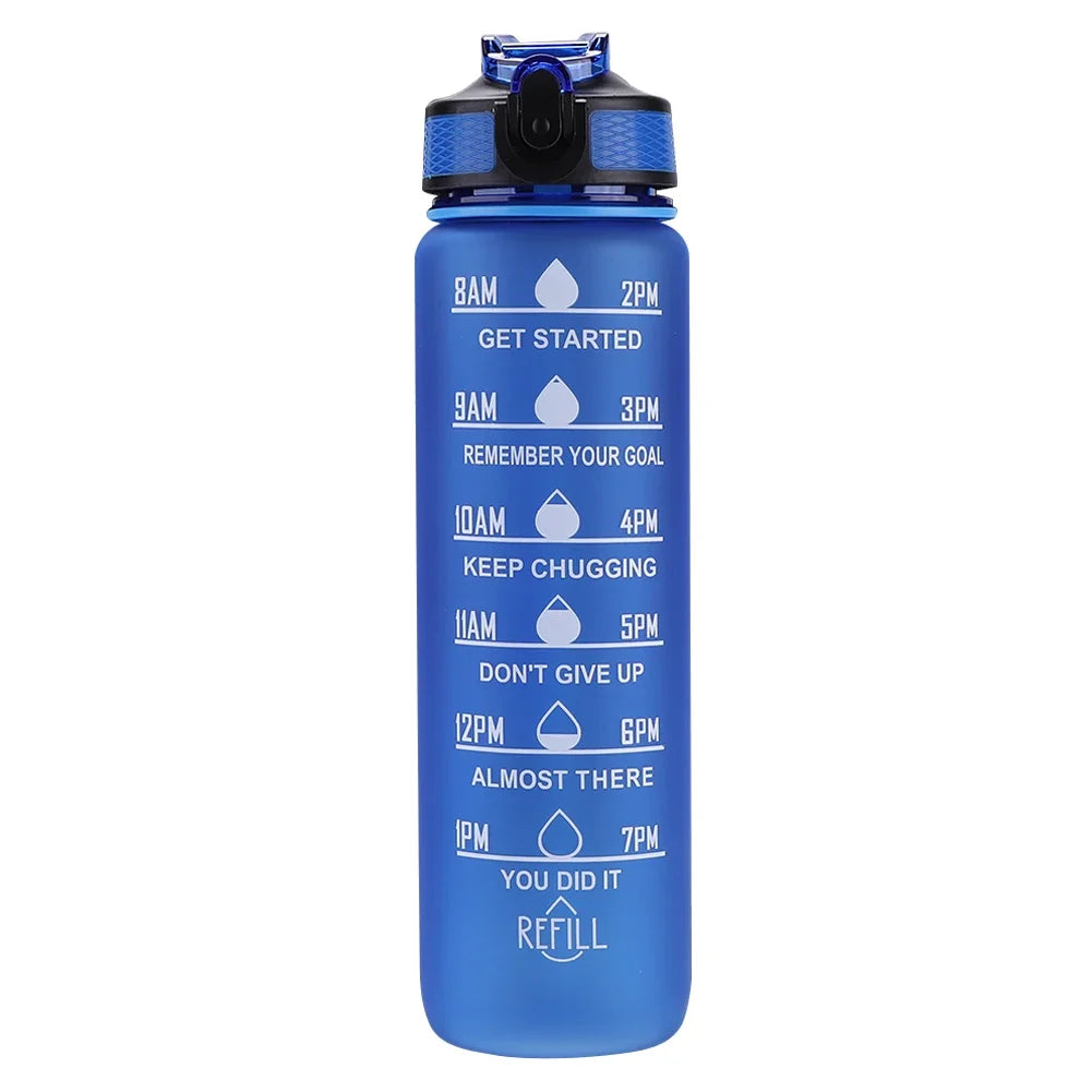 1 Liter Water Bottle Motivational Sport Water Bottle Leakproof Bottles Drinking Outdoor Travel Gym Fitness Jugs for Kitchen Cups - Merit Sell