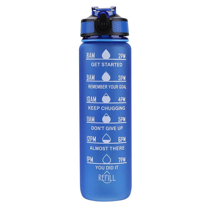 1 Liter Water Bottle Motivational Sport Water Bottle Leakproof Bottles Drinking Outdoor Travel Gym Fitness Jugs for Kitchen Cups - Merit Sell
