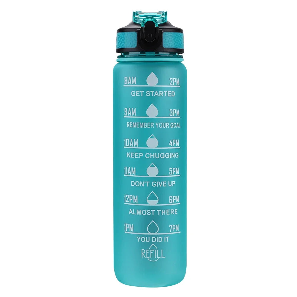 1 Liter Water Bottle Motivational Sport Water Bottle Leakproof Bottles Drinking Outdoor Travel Gym Fitness Jugs for Kitchen Cups - Merit Sell