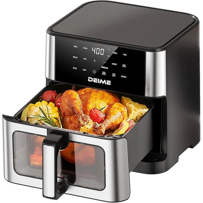10.2QT Large Air Fryer 1700W Touch Screen with 10 Cooking Presets Multifunctional Healthy Kitchen Cooker - Merit Sell