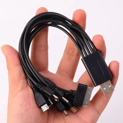 10 in 1 Micro USB Mobile Phone Charger Adapter Plug Usb Data Cable Charging Cable Data Wire Cord for Mobile Phone Universal - Merit Sell
