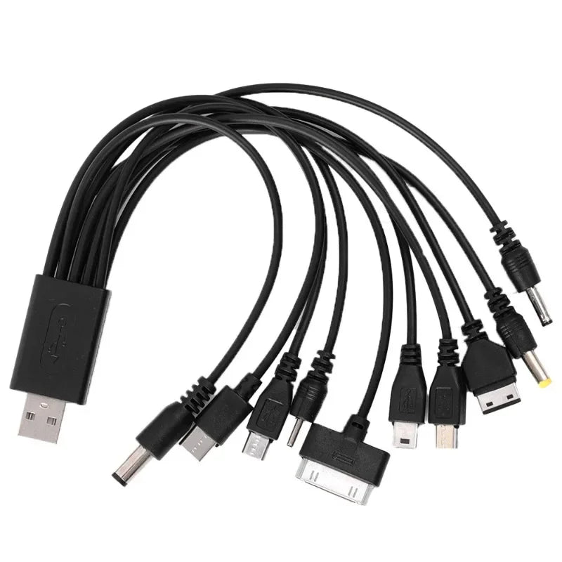 10 in 1 Micro USB Mobile Phone Charger Adapter Plug Usb Data Cable Charging Cable Data Wire Cord for Mobile Phone Universal - Merit Sell