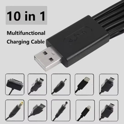 10 in 1 Micro USB Mobile Phone Charger Adapter Plug Usb Data Cable Charging Cable Data Wire Cord for Mobile Phone Universal - Merit Sell