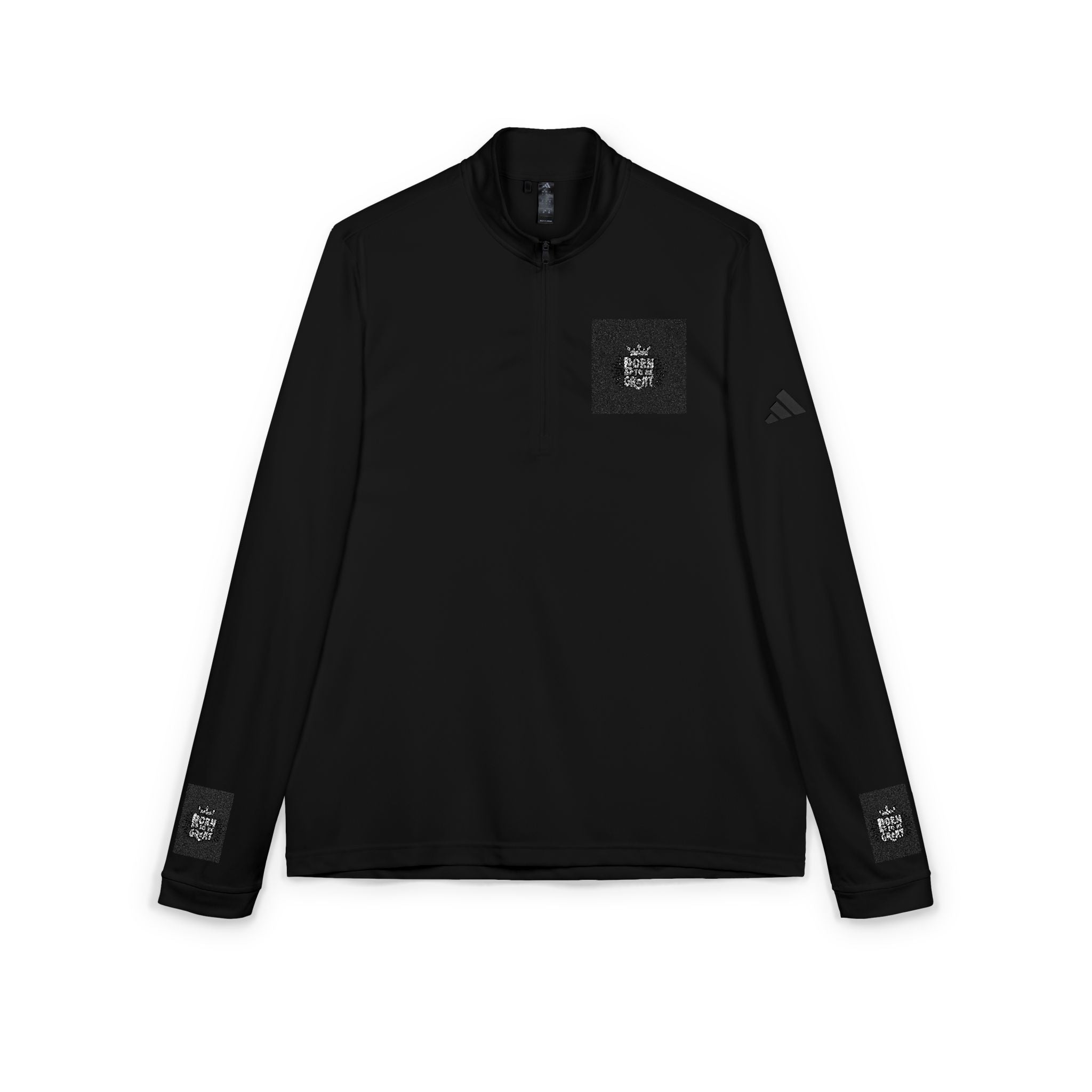 adidas Quarter-Zip Pullover — Embroidered Minimal Logo Performance Top