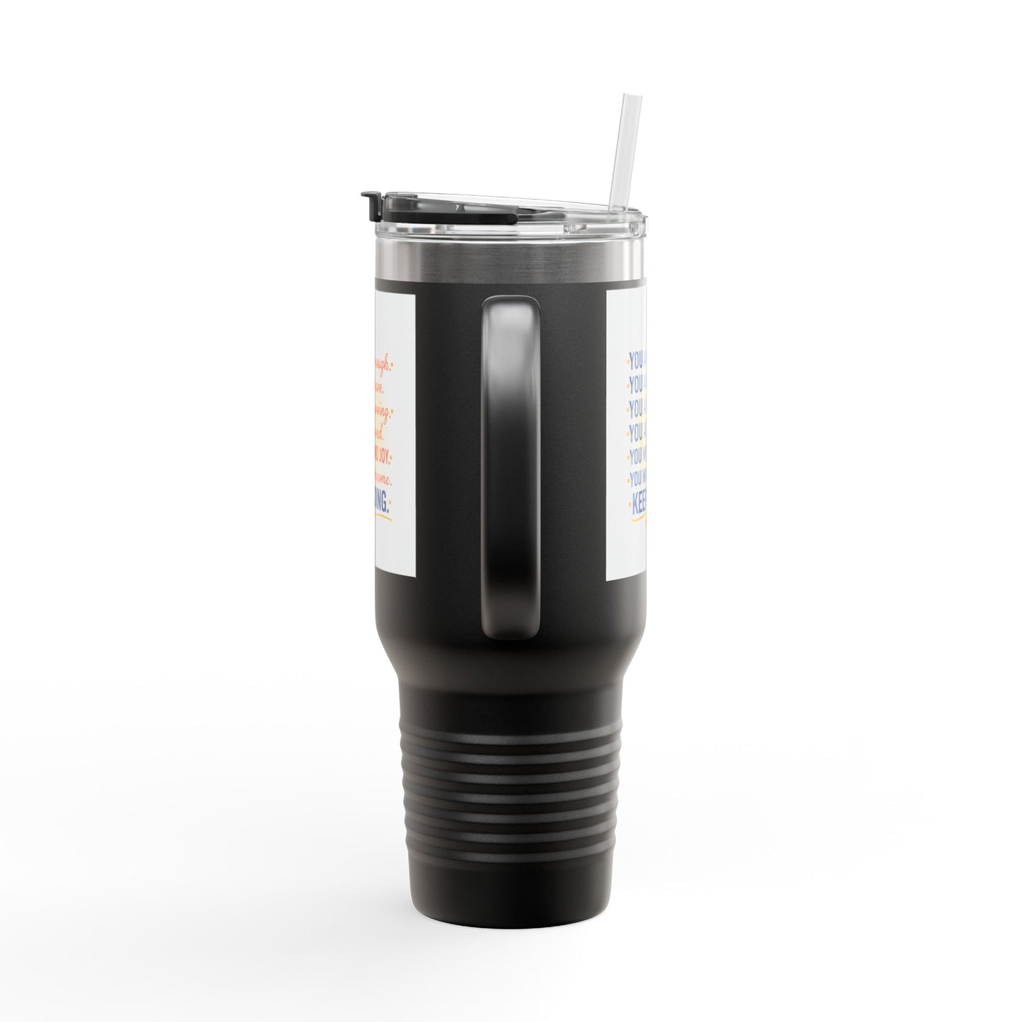 40oz Insulated Travel Mug — "You Are Enough" Motivational Tumbler