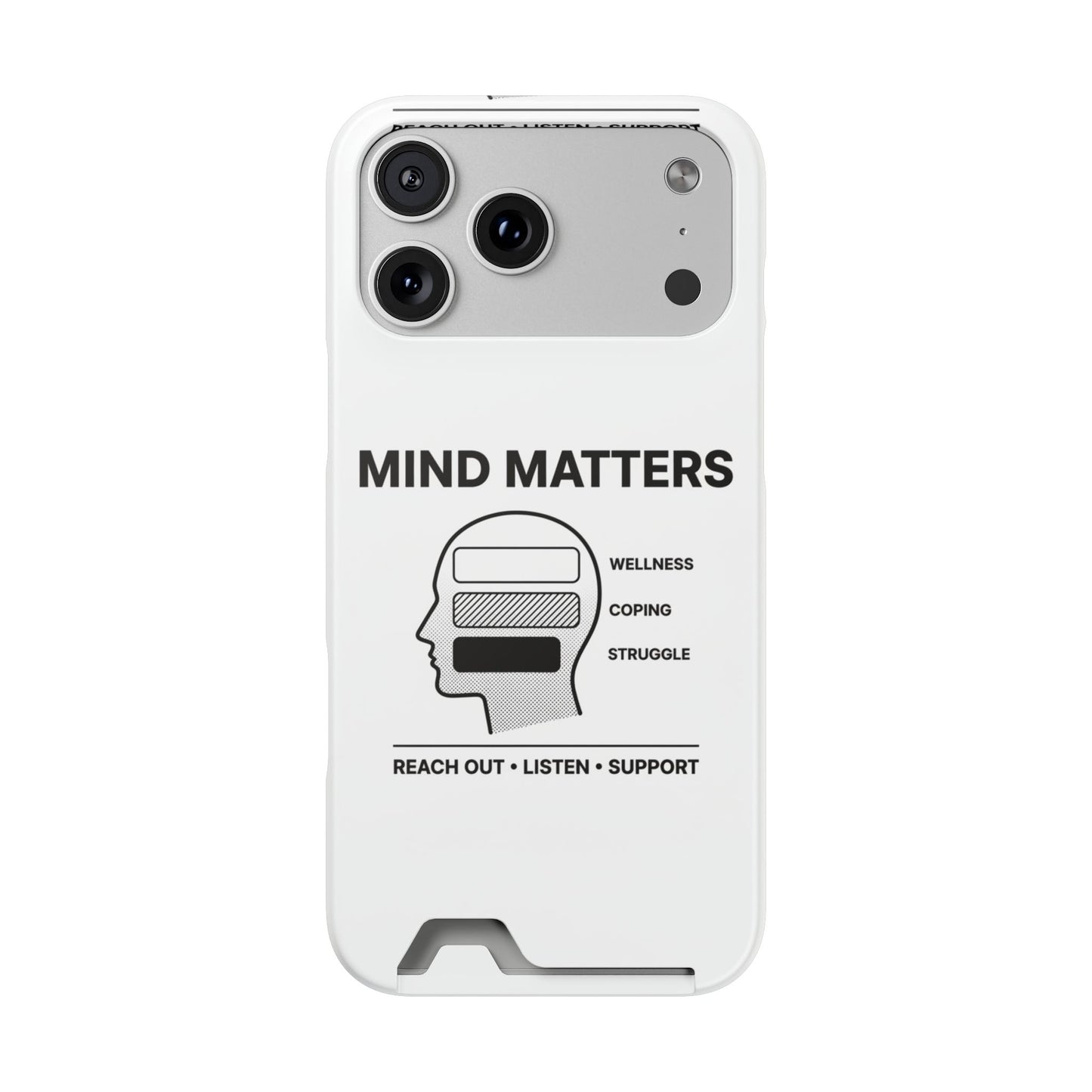 Mind Matters Phone Card Case — Mental Health Awareness Card Holder Case