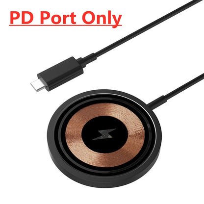 100W Magnetic Wireless Charger Pad Phone Chargers For iPhone 15 14 13 Pro Max Airpods Portable Macsafe PD Fast Charging Station - Merit Sell